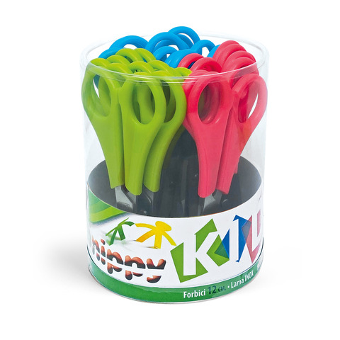 Barattolo di forbici Lebez Snippy Kid 13,5 cm – assortiti – conf. 24 pezzi -137