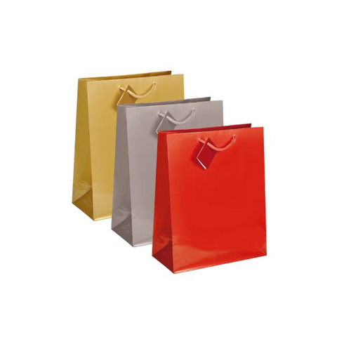 Shopper regalo plastificata Lebez 50,8×71,1×17,8 cm – colori assortiti – conf. 12 pezzi – 4357