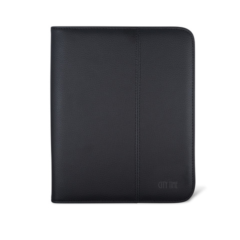 Portablocco City Time Professional A5 in eco-pelle – 20,5×25 cm – nero – 4850-N