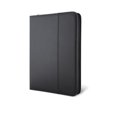Portablocco City Time Professional A4 in eco-pelle – 25,5×34 cm – nero – 4851-N