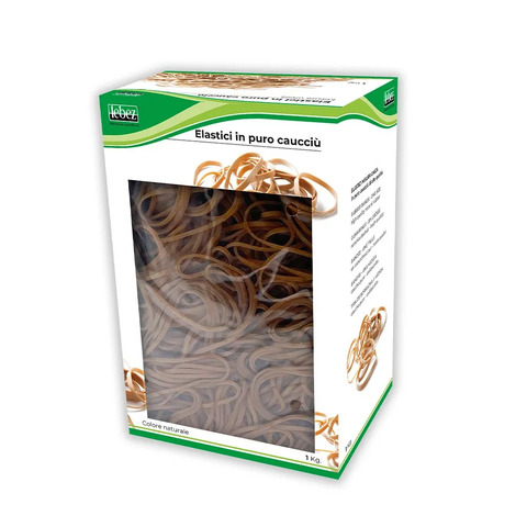 Scatola elastici tondi in caucciù Lebez 1 Kg Ø 50 mm – 80×2 mm – 75091