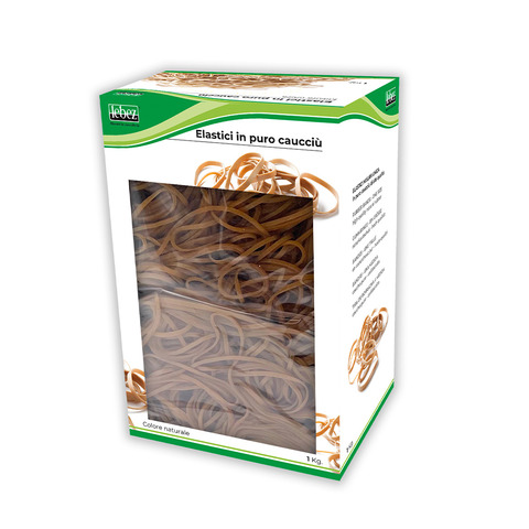 Scatola elastici tondi in caucciù Lebez 1 Kg Ø 65 mm – 100×2 mm – 75111
