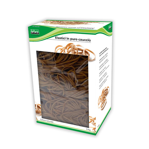 Scatola elastici tondi in caucciù Lebez 1 Kg Ø 85 mm – 120×2 mm – 75121