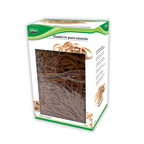 Scatola elastici tondi in caucciù Lebez 1 Kg Ø 100 mm – 150×2 mm – 75131