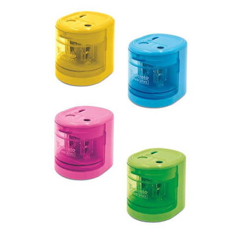 Temperamatite a batteria Lebez – 2 fori in 4 colori assortiti – 4306