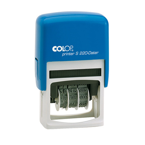 Timbro Colop S220 autoinchiostrante datario – 4×25 mm piastra non personalizzabile – S220BLS
