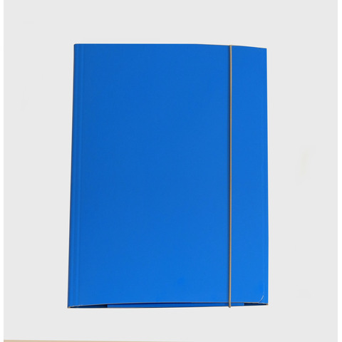 Cartella a tre lembi con elastico Cartotecnica del Garda 25×34 cm 0,8 mm colore azzurro – CG0032LBXXXAE06