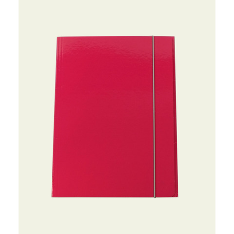 Cartella a tre lembi con elastico Cartotecnica del Garda 25×34 cm 0,8 mm colore fucsia – CG0032LBXXXAE16