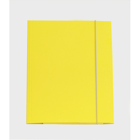 Cartella a tre lembi con elastico Cartotecnica del Garda 25×34 cm 0,8 mm colore giallo – CG0032LBXXXAE04