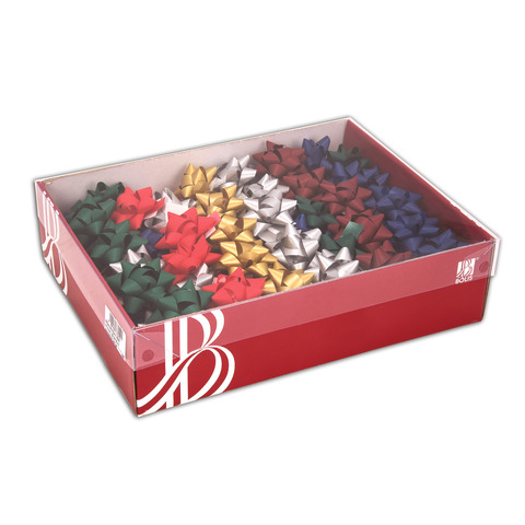Coccarda di carta Bolis Ø 9 cm – Christmas – conf. 70 pz in colori assortiti – 59101972248