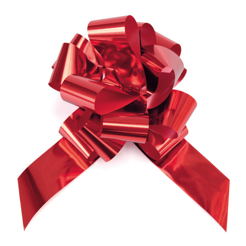 Fiocco nastro Bolis rosso – Ø 16 cm conf. 20 pz – 65014862001