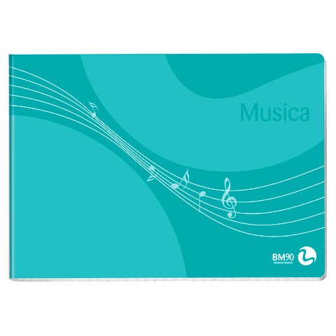 Album musica pentagrammato BM 16 fogli 90 g/m² – 17×24 cm 100230