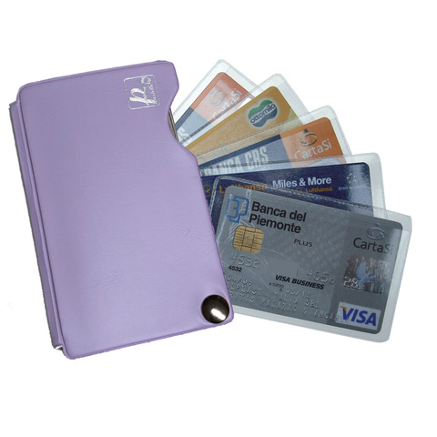 Portacarte Alplast Pokercard a 5 scomparti – colori assortiti pastello – 905P