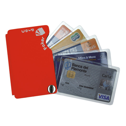 Portacarte Alplast Pokercard 5 scomparti – colori assortiti – 905