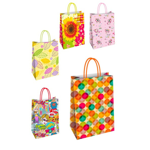 Borsa shopper Florio Carta fantasie assortite – formato 36x12x41 cm – conf. 25 pz – 73181