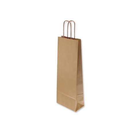 Borsa porta bottiglia Florio Carta colore avana – formato 14x9x40 cm – conf. 25 pz – 33363