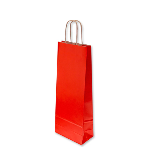 Borsa porta bottiglia Florio Carta colore rosso – formato 14x9x40 cm – conf. 25 pz – 72092