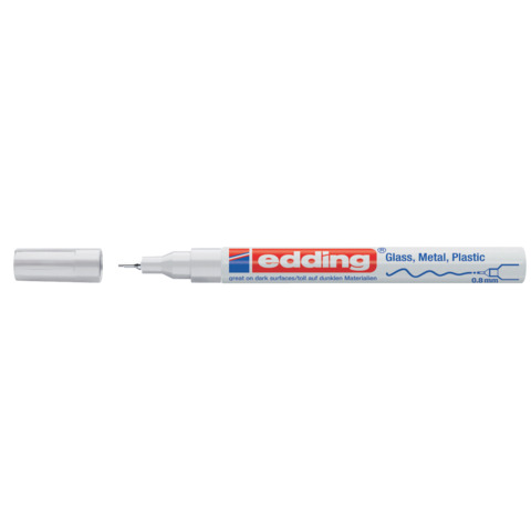 Marcatore a vernice edding 780 punta tonda 0,8 mm bianco – 4-780049