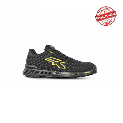 Scarpe antinfortunistiche leggere con puntale U-Power Airtoe® Aluminium Matt S3 SRC CI ESD U-Power giallo-nere – N°38