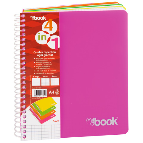 Maxi quaderno spiralato Nikoffice A4 – 80 g/m² – 100 ff – 1R – 30NIK083
