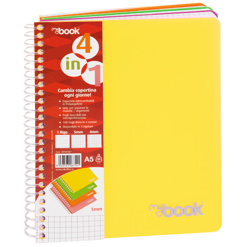 Maxi quaderno spiralato Nikoffice A4 – 80 g/m² – 100 ff – 5M – 30NIK084