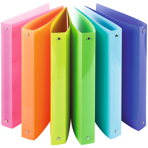Raccoglitore 4 anelli Nikoffice in colori assortiti diametro 30 – fluo – 01NIK382/A