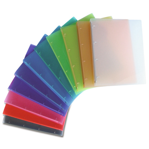 Raccoglitore trasparente 4 anelli Nikoffice in colori assortiti Ø 30 – colorato – 01NIK177/4N