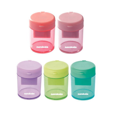 Temperamatite a 2 fori con serbatoio tondo Nikoffice colori pastello assortiti – 12NIK049