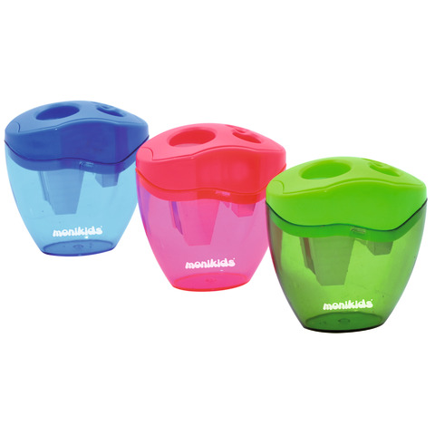 Temperamatite a 3 fori con serbatoio Nikoffice colori assortiti – 12NIK036