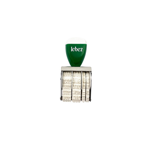 Timbro datario Lebez – altezza carattere 5 mm – 179