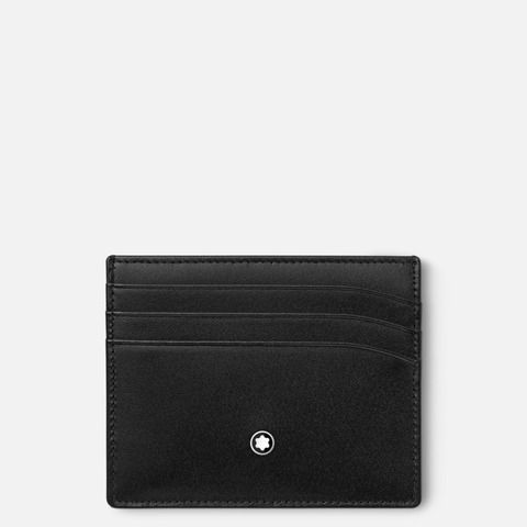 Porta carte in pelle Montblanc Meisterstück – 6 scomparti – nero – MB198324