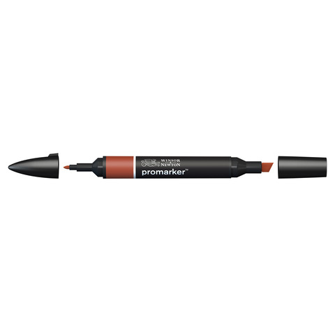 Pennarello Winsor&Newton Promarker doppia punta fine-larga – cedar brown O235 – 0203633