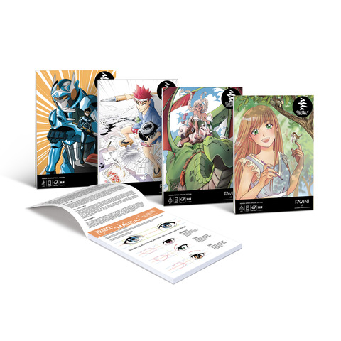 Blocco Favini schizza e strappa Manga – conf. 4 pz formato A4 A2007C4