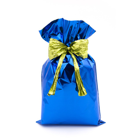 Buste regalo metallizzate Italpak – formato 25×40 cm – conf. 50 pz blu – X007006254000