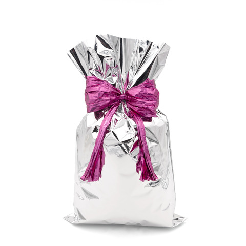 Buste regalo metallizzate Italpak – formato 35×50 cm – conf. 50 pz argento X007000355000