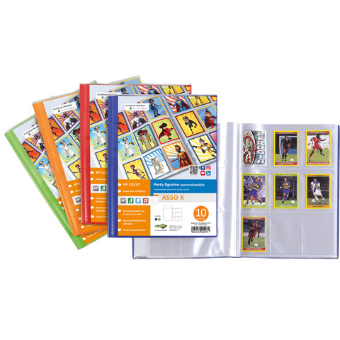 Album porta figurine personalizzabile – Sei Rota Asso K – colori assortiti – 10 buste – 57001090