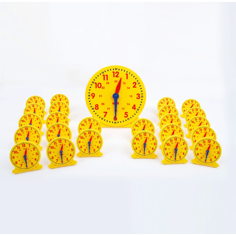 Orologi colorati per classi scolastiche Commotion conf. 25 pz (24 per alunni + 1 per insegnante) – colori assortiti –