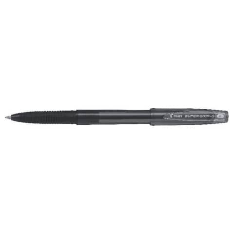 Penna a sfera Pilot Super Grip G fine con cappuccio – conf. 12 pezzi – inchiostro nero – 001656