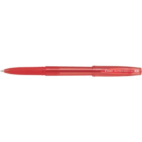 Penna a sfera Pilot Super Grip G fine con cappuccio – conf. 12 pezzi – inchiostro rosso – 001658