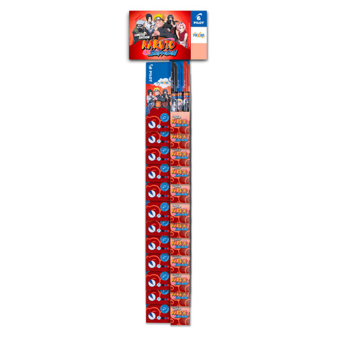Modulo appendibile Pilot set 3 Frixion Naruto limited edition – conf. 12 pezzi colori assortiti – 009718