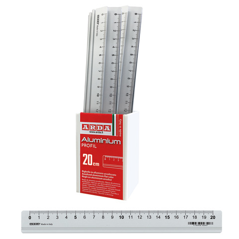 Righelli Arda Profil in alluminio – conf. da 15 pezzi da 20 cm 17920BAR