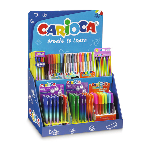 Espositore 36 penne assortite Carioca Fiorella – 54220/G/PR