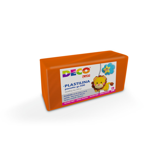 Plastilina in panetto Deco 500 g – arancio – 07022