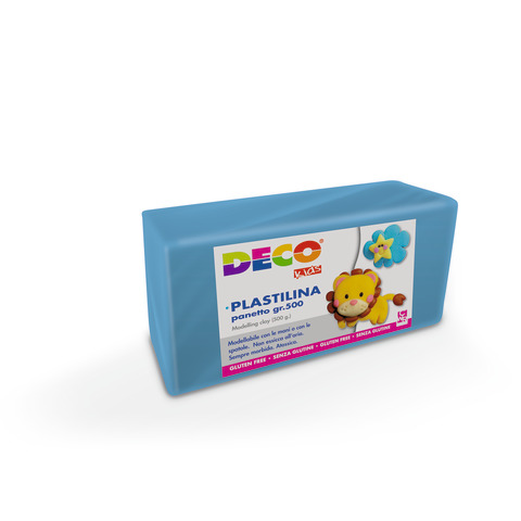 Plastilina in panetto Deco 500 g – azzurro – 07027