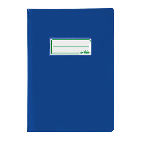 Copriquaderno A5 Colibrì con portanome e salva angoli – laccato – PE180 – conf. 24 pz – blu – 400184672