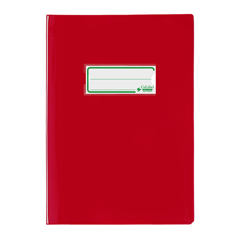 Copriquaderno A5 Colibrì con portanome e salva angoli – laccato – PE180 – conf. 24 pz – rosso – 400184674
