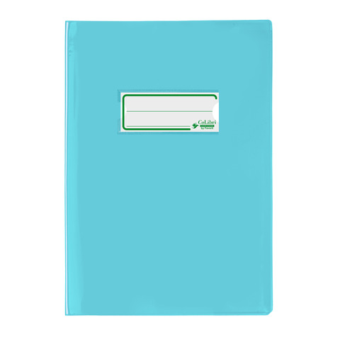 Copriquaderno A5 Colibrì con portanome e salva angoli – laccato – PE180 – conf. 24 pz – azzurro – 400184675