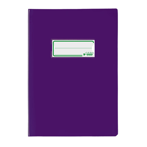 Copriquaderno A5 Colibrì con portanome e salva angoli – laccato – PE180 – conf. 24 pz – viola – 400184679