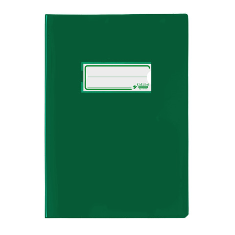 Copriquaderno A5 Colibrì con portanome e salva angoli – laccato – PE180 – conf. 24 pz – verde scuro – 400184680