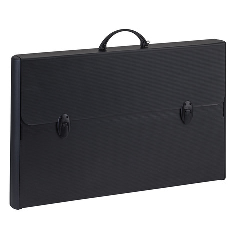Valigetta in polionda Favorit Hardox Total Black con bordi rinforzati – 60x37x5 cm – colore nero – 400173500